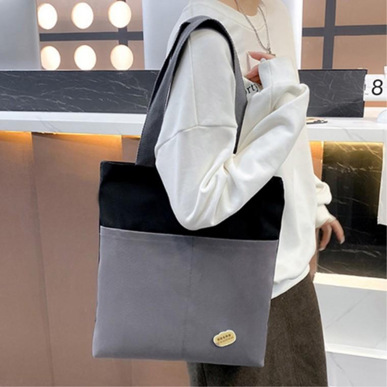튼튼한에코백 캔버스숄더백 외출가방 슬림 여성 가벼운 에코백여자가방