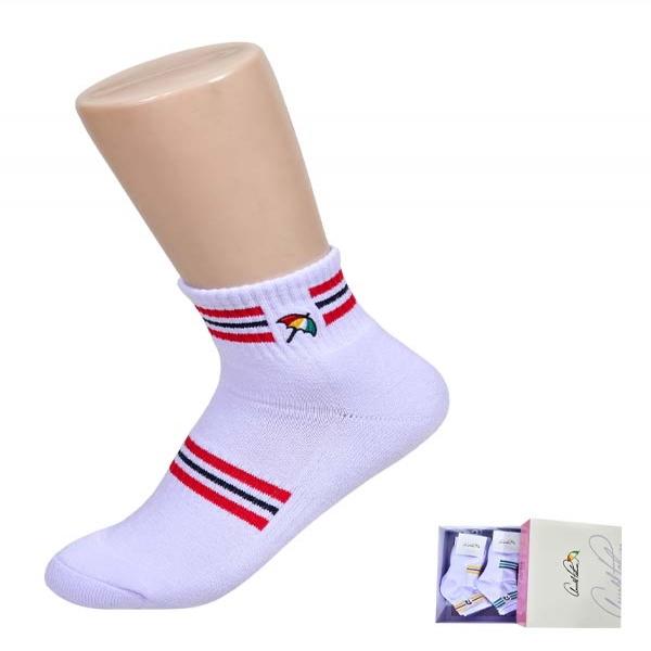 부드럽고 푹신한 착용감 아놀드파마 여성 컬러 링글 초미니 양말