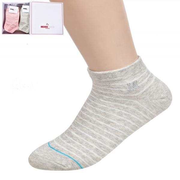 미치코런던 깔끔한 스트라이프 숙녀 단목 양말