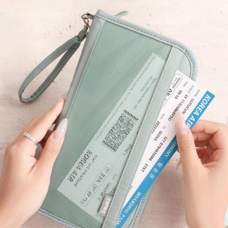 여행 스트랩 RFID 보호 여권 지갑 여권케이스
