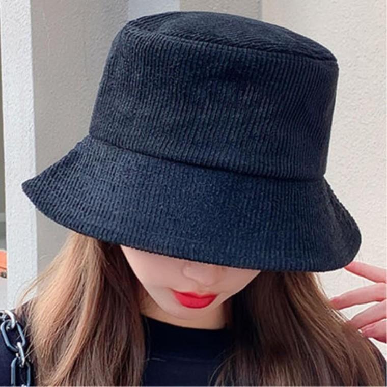 챙넓은버킷햇 여자벙거지 등산모자 코듀로이 버킷햇모자 데일리스타일