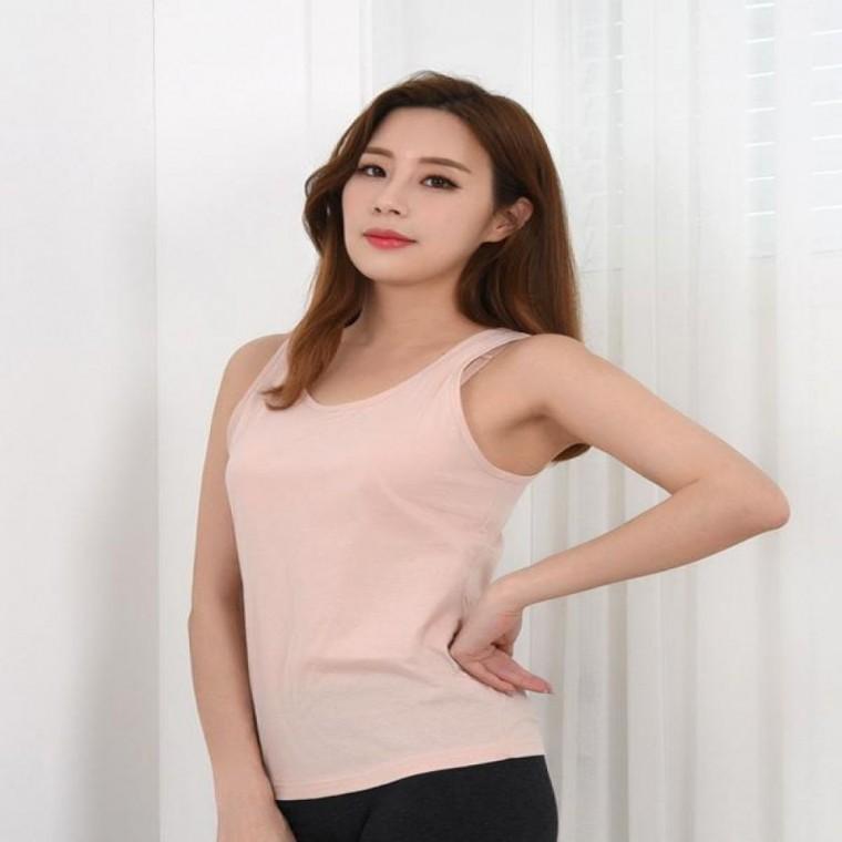 면스판소재 감촉이 부드러운 면100% 민자런닝