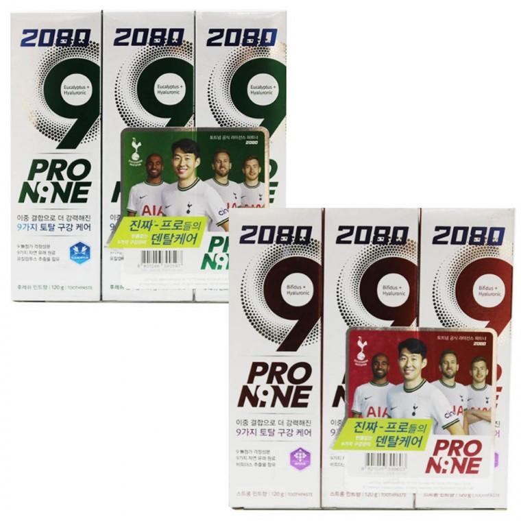 치은염 치주염 충치예방 구강관리 치석관리 2080프로나인 민트향 치약 3개입 1묶음