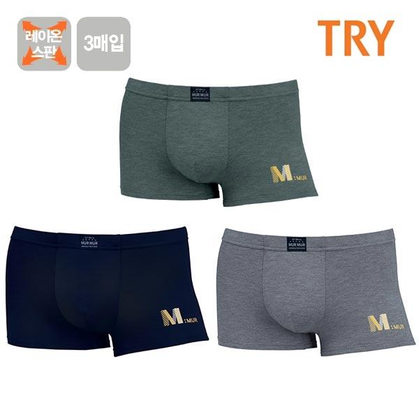 TRY 주니어 남성 레이온 스판  팬티 3매입 속옷