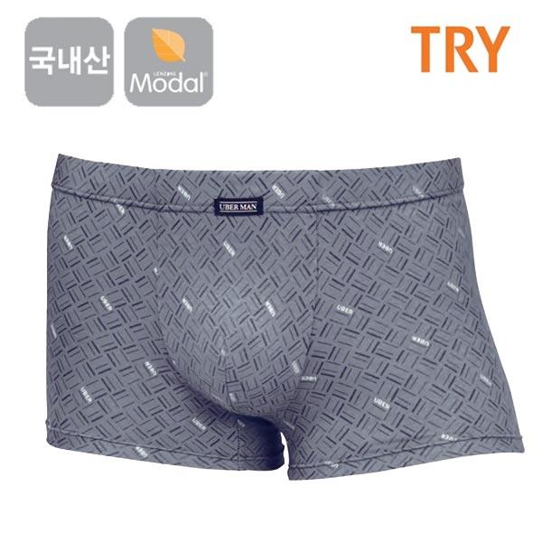 TRY 모달 위버 남성 속옷 남자 팬티 속옷(회색)