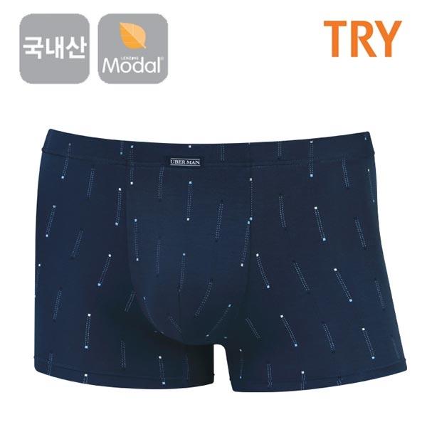 TRY 국내산 남성 모달 남자 팬티 속옷 (네이비)