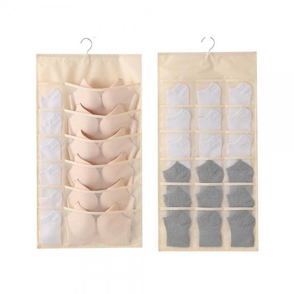 양면 칸막이 속옷 수납 걸이 수납함 30구