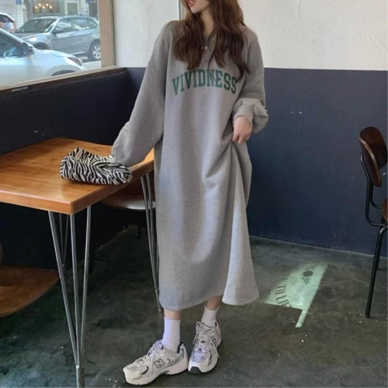 루즈핏 하객원피스 롱원피스코디 바캉스원피스 긴치마 기모원피스 30대여성