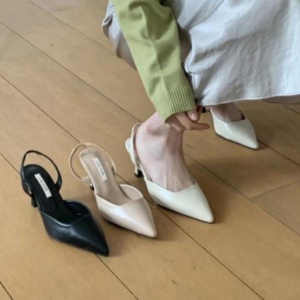 펌프스 구두 여성화 키높이 펌프스힐 슬링백힐 샌들