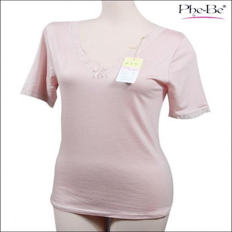 나조라 부드러운 감촉 편안한 착용감 레이스 3부 반팔런닝