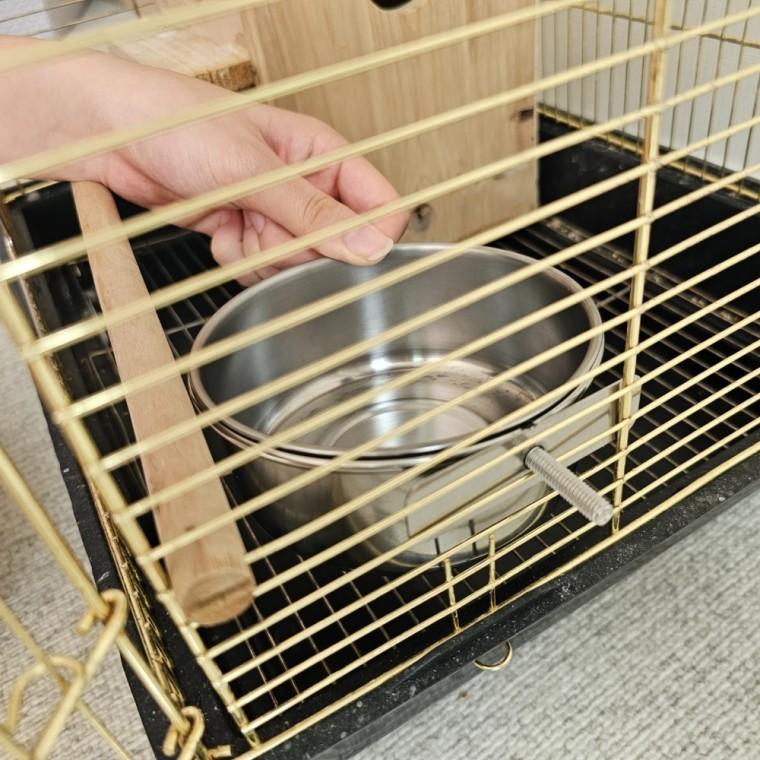 걸이형 스텐 앵무새 모이통 중