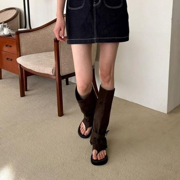 앵글 샌들신발 가을 뮬 스트랩샌들 샌들 봄 끈샌들