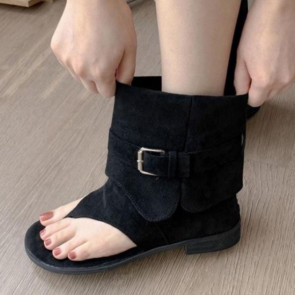 슈즈 뮬 가을 샌들신발 여성 웨지 끈샌들 앵글 힐 봄