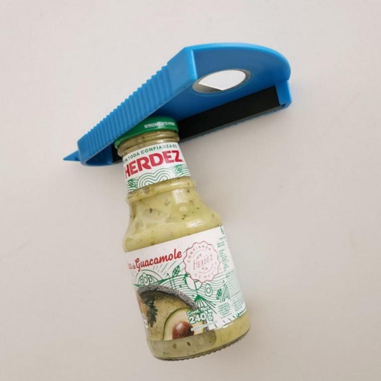 유리병 멀티 오픈 돌려 소스통 맥주 미끄럼방지 오프너 블루