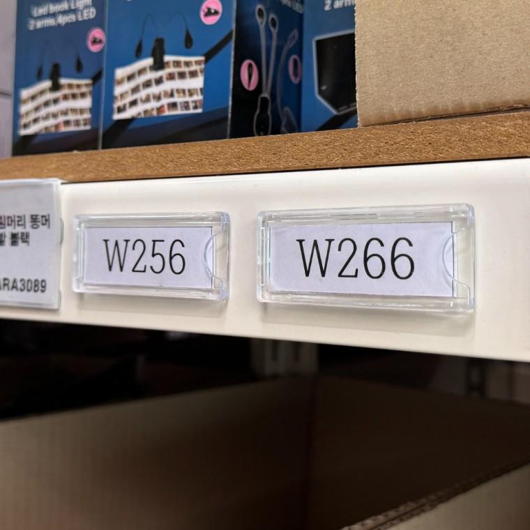 부착용 투명 네임택 꽂이판 70x22mm