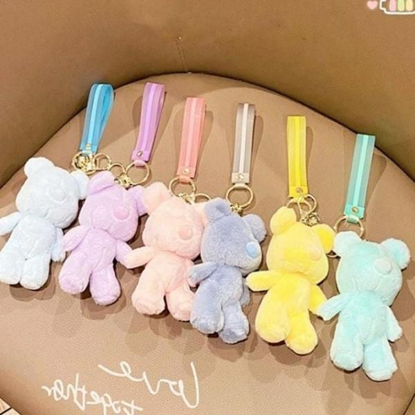 테디 봉제 키링 보들보들 베어 가방 열쇠고리