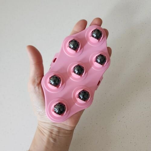 바디 마사지도구 어깨 종아리 얼굴 회전 자석볼