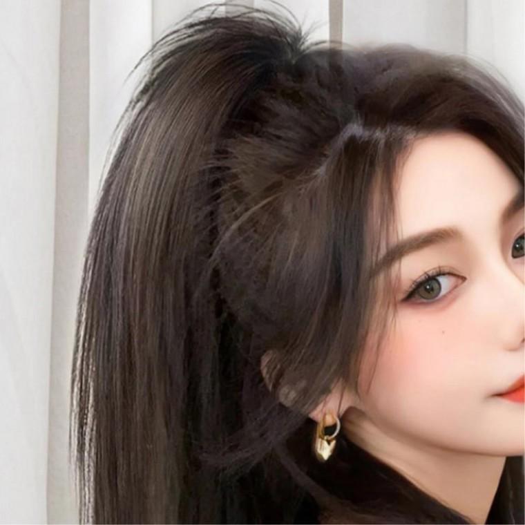 부분가발 집게핀 묶음머리가발 여성가발 스트레이트 반묶음 포니테일가발