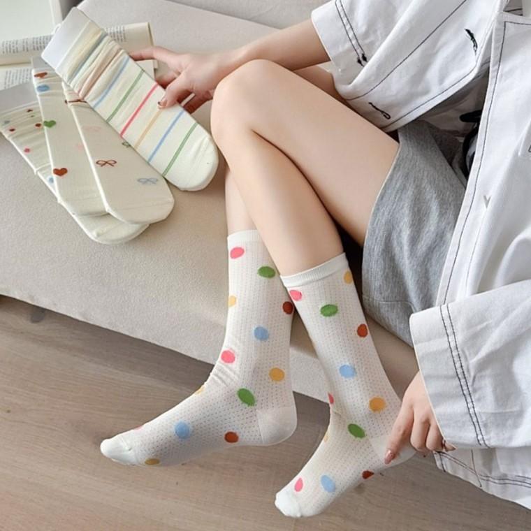 통기성 좋은 여름 펀칭 양말