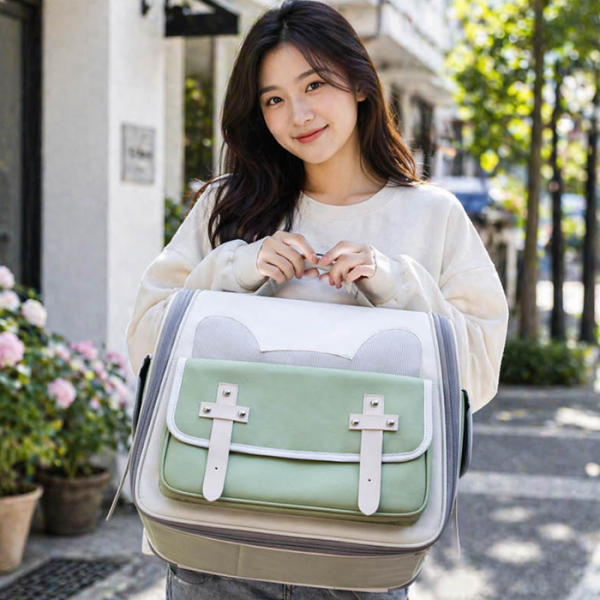 가벼운 이동백팩 고양이 외출 가방 스트링 디자인