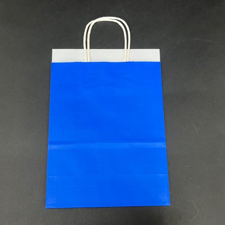 컬러 종이 쇼핑백 블루 중