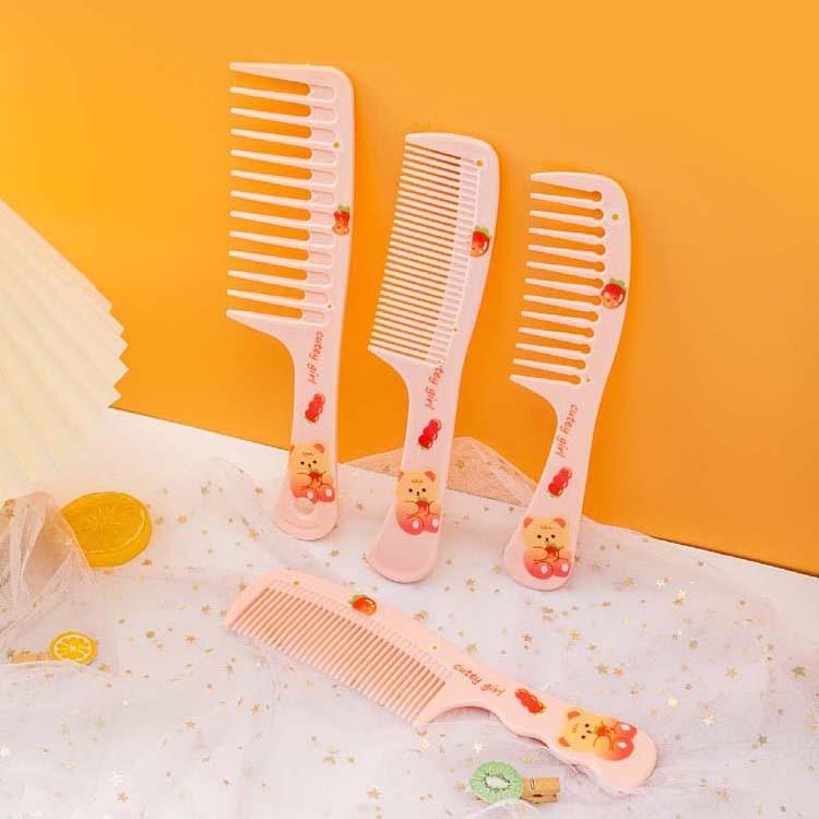 곰돌이 도끼빗 헤어빗 머리정리 브러쉬 머리키락 빗
