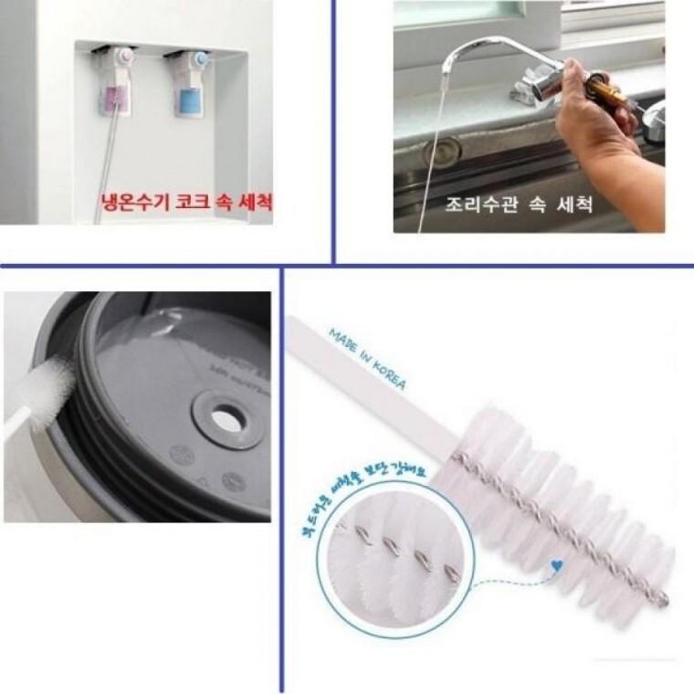 빨대컵 양면브러쉬 세척솔 다용도 조리수 정수기코크 정수기코크세척솔