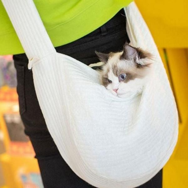 반려동물 고양이 슬링백 크로스 강아지 슬링백 숄더백 이동가방 산책