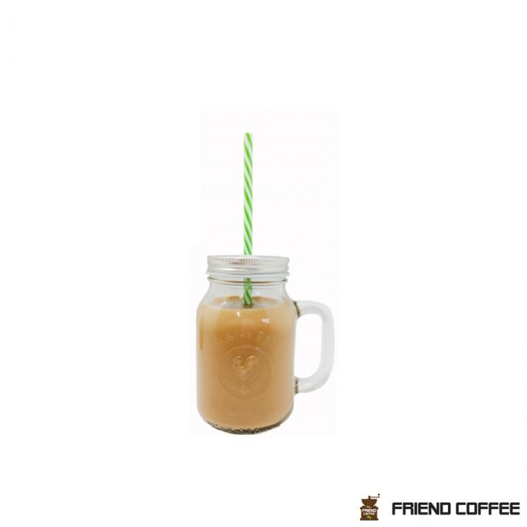 카페용품 유리병 드링크자 600ml 밀폐용기 1EA 머그컵