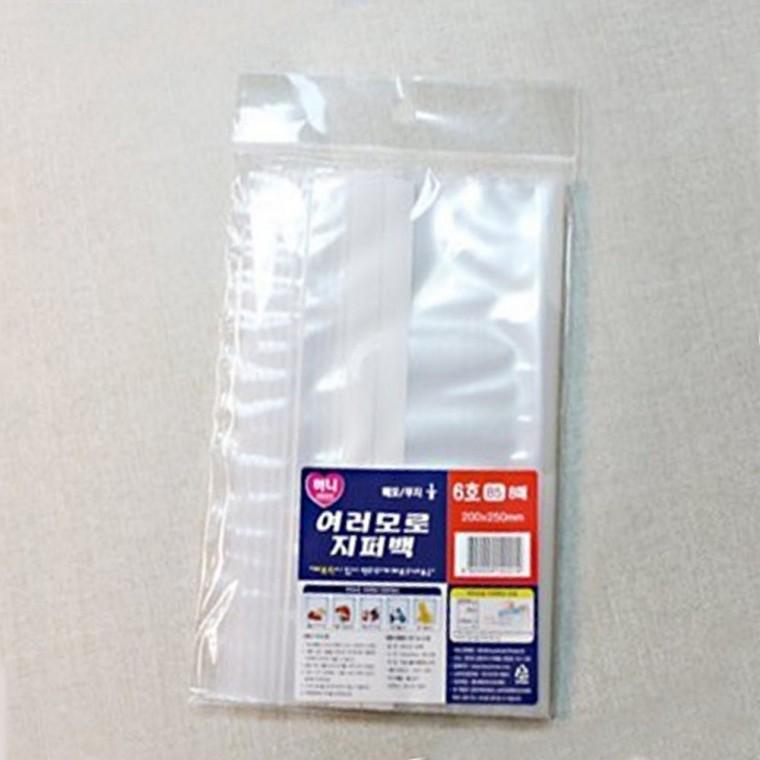 (세트)여러모로 지퍼백 6호 8매x5개