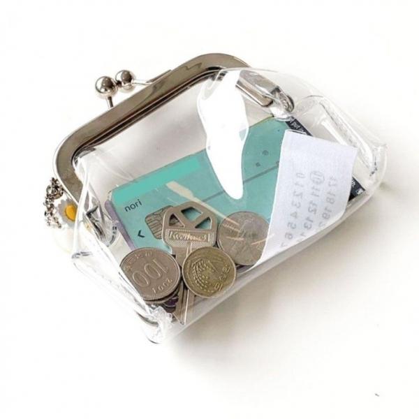 투명 동전지갑 여행용 파우치 11.5 x 9cm 일본 가방추천 동전 용 지갑 여행 엔화 파우치