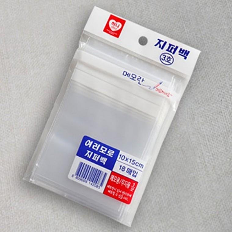 (세트)여러모로 지퍼백 3호 18매x5개