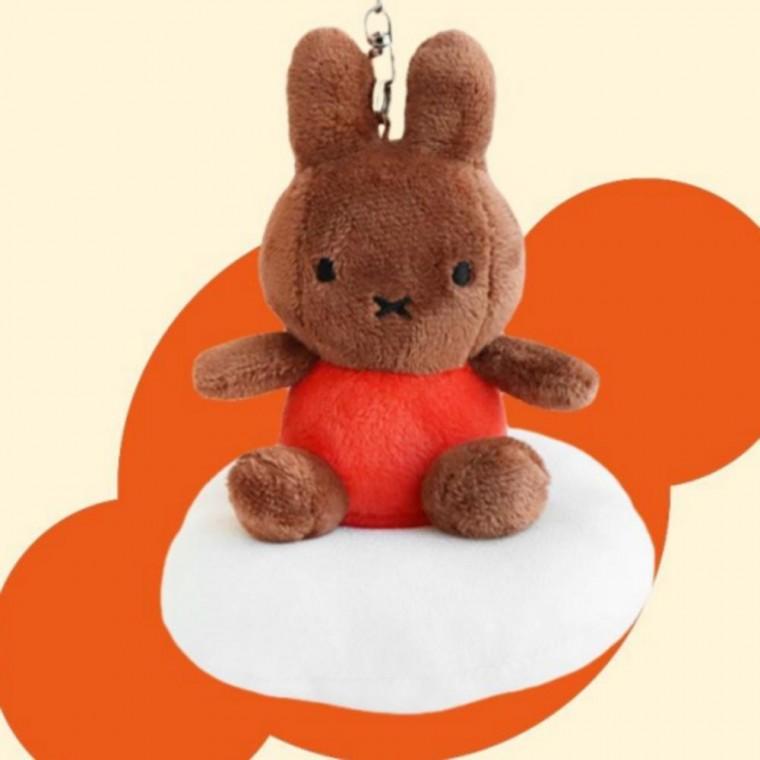 캐릭터 인형 굿즈 키링 가방고리 13cm - 시팅 브라운