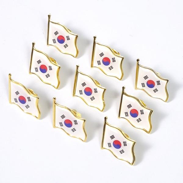 깃발 형 태극기 배지 배낭여행 모자 가방 포인트 뱃지