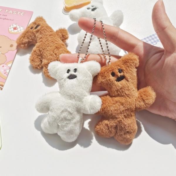 모루 곰돌이 인형 키링   열쇠고리 모루곰 가방고리