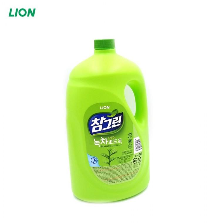 참그린 과일세척제 고농축 녹차뽀드득 주방세제 3L 다용도 용기 1EA