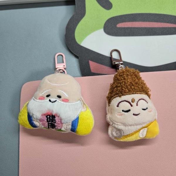 불교 굿즈 인형키링   석가모니 부처님 건강기원 스님 인형 가방고리 키링