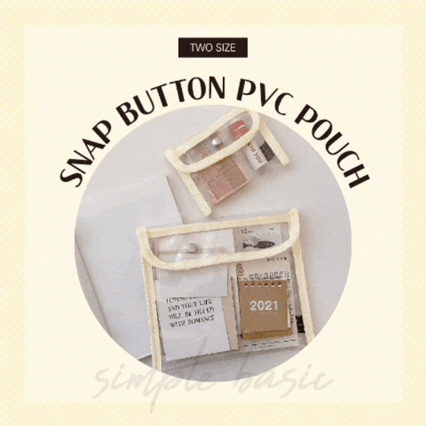 [이거찜] 뚝딱이 PVC 파우치 투명 손가방 숄더백 미니백 이너백
