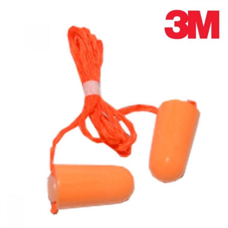 소음방지 3M귀마개 3M 끈이 달린 폼귀마개 폼 타입 귀마개