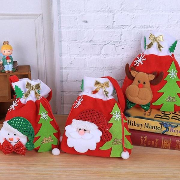 [PK] 크리스마스 산타 주머니 가방 장식 인테리어 Xmas-P1