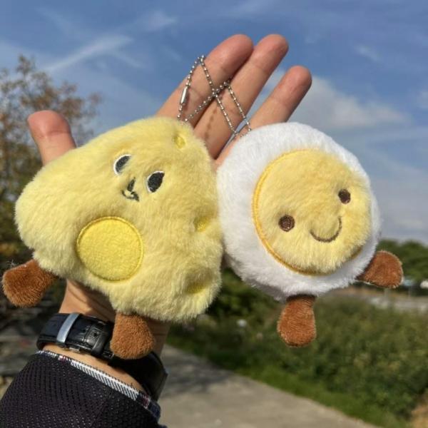 [사러왕]음식 인형 키링 계란 치즈 가방고리 키링인형 백꾸 가방꾸미기 백참 키홀더