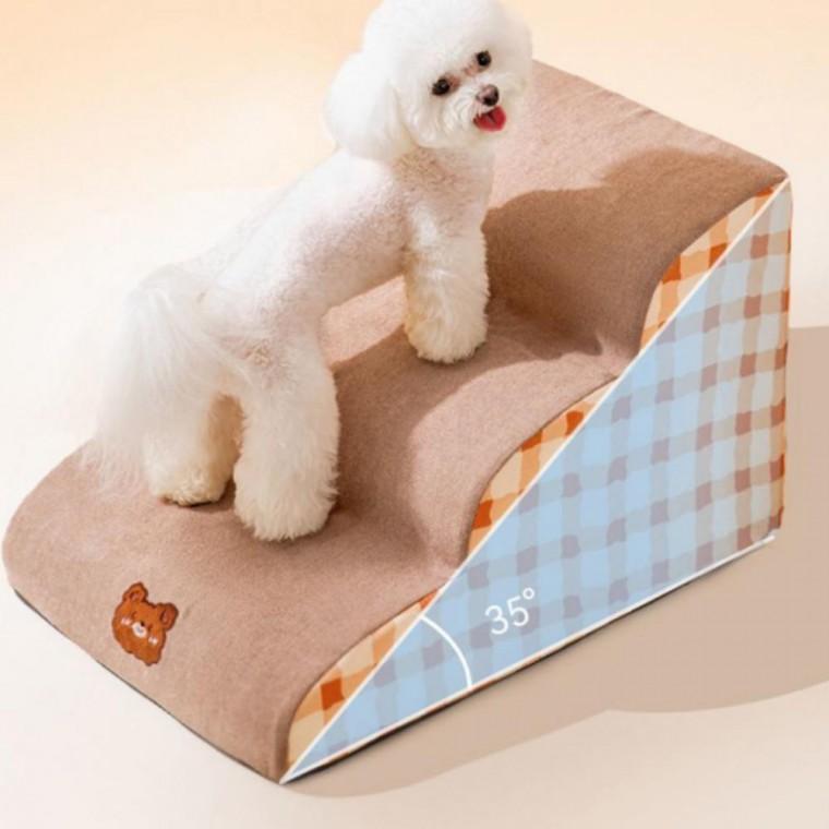 강아지 침대 소파 물결 논슬립 계단 2단 3단 4단