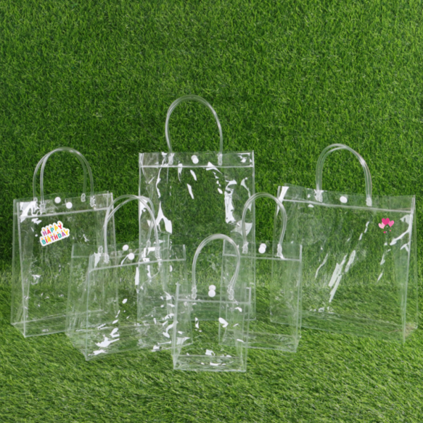 PVC 가방 선물 쇼핑 투명 구디백 정사각형2호