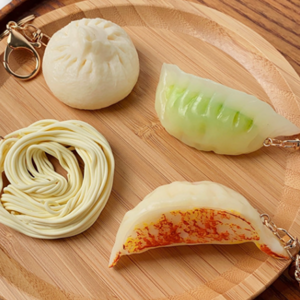 만두키링 찐만두 군만두 야채 고기 키홀더 가방 키링 백참 우정 웃긴 쓸없선 선물