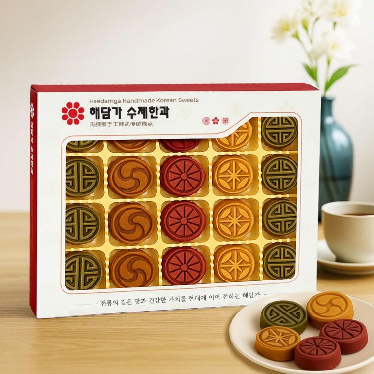 궁중 다식 수제 선물세트 답례품 간식 한과 디저트 다과 옛날 전통 과자 설 추석 명절 결혼식 칠순