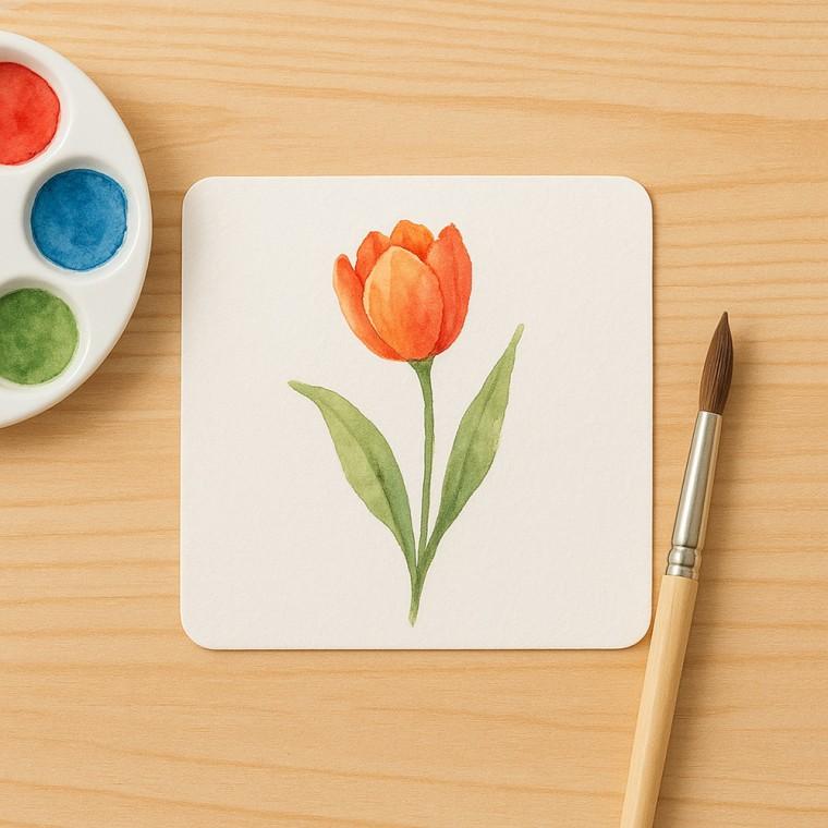 아트페이퍼 양면 무지 종이카드 100매(8x8cm)/4월22일재입고