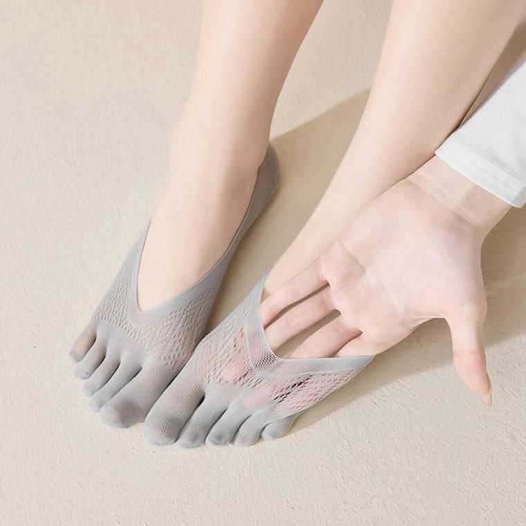 클래식 베이직컬러 여성 펀칭 메쉬 소프트 발가락덧신