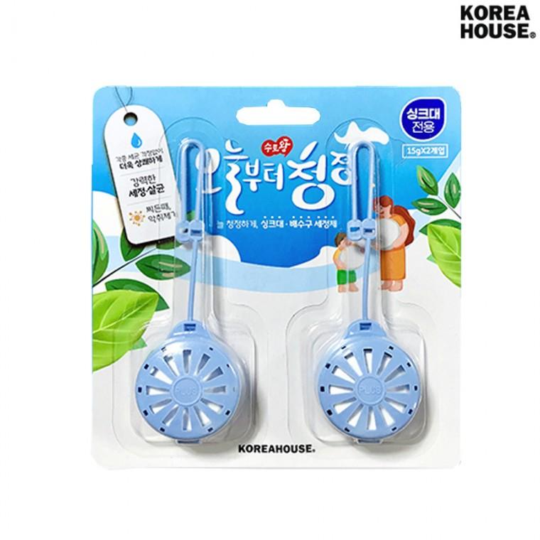 냄새제거 거름망 오늘부터 곰팡이제 청정 싱크대 배수구 세정제 15g 2개입
