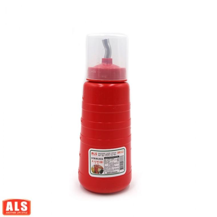 참기름병 소스병 스테인레스 초장병 케찹 양념통 겨자병 중형 450ml