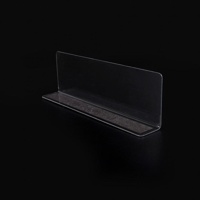 L형 투명 칸막이 20x6cm 1P 자석형